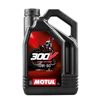 Provozní kapalina MOTUL Motorový olej 300V Factory Line Off Road 10W-50 - 4L (Závodní motorový olej 4T vyvinutý pro tovární a vysoce výkonné sériové terénní motocykly)
