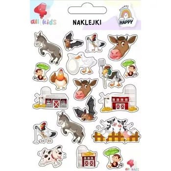 samolepka SAMOLEPKY PRO DĚTI FARMA ZVÍŘATA 2, ALL4KIDS