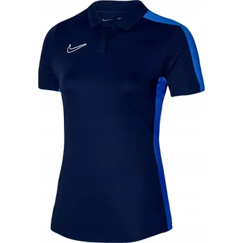 Dámské tričko Dámské polo tričko Nike Dri-Fit Academy 23 tmavě modré DR1348 451 Velikost M