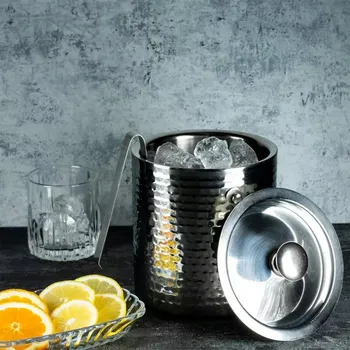 Nádoba na led KYBLÍK NA LED COOLER OCELOVÝ NÁDOBA NA LED DO KUCHYNĚ NA NÁPOJE