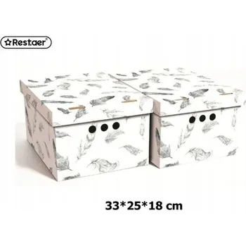 Úložný box Polské dekorativní krabička, 2 kusy, 33*25*18 cm