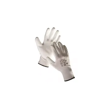 Pracovní oblečení Rukavice BUNTING bílé, bezešvý úplet 9/L bílá
