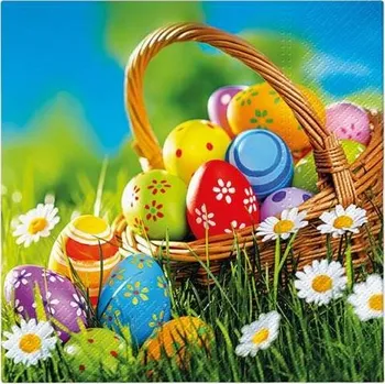 Papírový ubrousek Ubrousky PAW TETE L (20ks) Easter Picnic