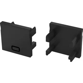 LED lišta Koncovka profilu EC-PROFIL FALCO BLACK HT (12-1032-01) barva černá GXLP2461 Greenlux