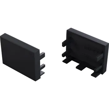 LED lišta Koncovka profilu EC-PROFIL ALBA BLACK (12-1532-01) barva černá GXLP2481 Greenlux