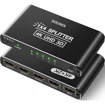 Video kabel Kabel SOUNIX S1IN4OUT HDMI - HDMI 0,75 m