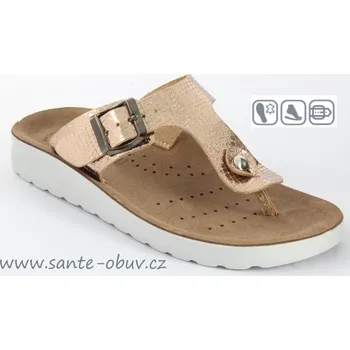 Dámská zdravotní obuv SANTÉ PO/418 GOLD pantofle vel.37-42, --- - 42