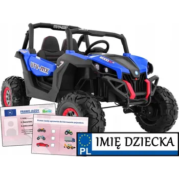 Dětské elektrovozidlo Autíčko BUGGY SUPERSTAR 4x4 s dálkovým ovládáním pro rodiče a AUDIO panelem