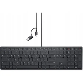 Klávesnice Dell Klávesnice pro spolupráci KB525C USB-C, Černá, Ruská