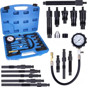 Autoelektronika TESTER TLAKU MĚŘIČ KOMPRESE DIESELOVÉHO MOTORU SADA 17 DÍLŮ PRO