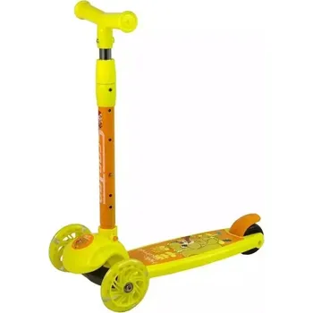 Koloběžka Tříkolová balanční koloběžka se svítícími kolečky – žlutá