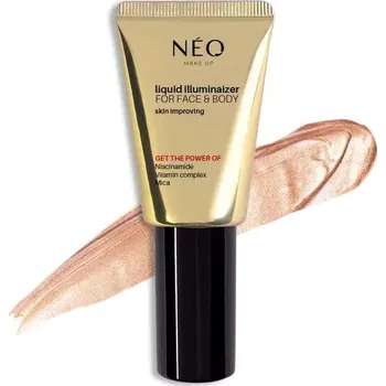 Make-up NEO MAKE UP Tekutý bronzer s třpytkami 20 ml