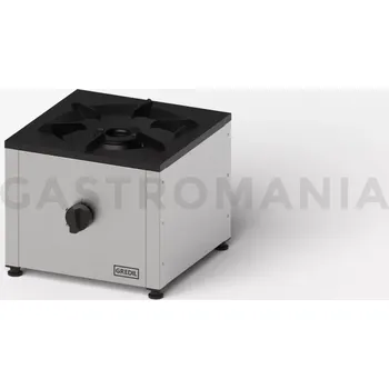 Plynová kartuše Jednoduchá plynová stolička , 450x450 mm, 7,5 kW, G30/37 mbar | GREDIL, 773073