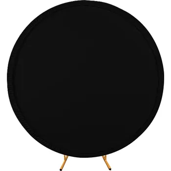 Obraz Černý látkový potah na kruhový stojan na balónky 2m - pozadí pro fotografie