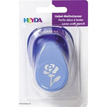 Děrovačka HEYDA ozdobná děrovačka velikost L - růže 2,5 cm