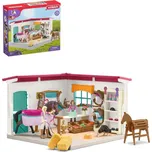 SCHLEICH Obchod pro koně herní set koník se 2 figurkami s doplňky plast