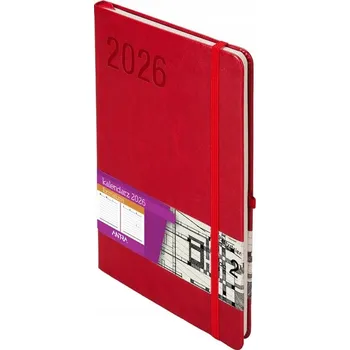 Kalendář Knižkový kalendář pro podnikatele 2026 A5 Antra červený