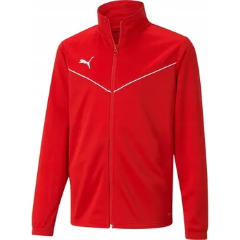 Chlapecká mikina DĚTSKÁ MIKINA PUMA TEAMRISE TRAINING POLY JACKET JR ČERVENÁ vel. 6 (116 cm)