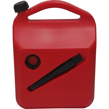 Kanystr Plastový kanystr na PHM 20 l – červený, s průsvitnou měrkou (Kanystr na benzín i naftu 20 l – plast, červený, s měrkou)
