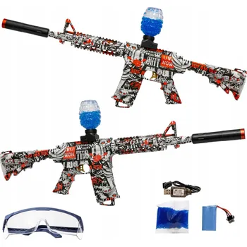 Dětská zbraň PISTOLE NA GELOVÉ KULIČKY VODNÍ PUŠKA AUTOMATICKÁ BEZPEČNÁ VELKÁ SADA