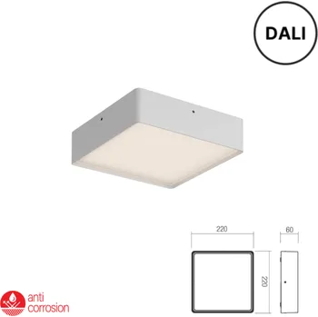 Venkovní osvětlení LED venkovní stropní svítidlo 1890 lm 2700K+3000K IP65 bílá REDO NOX 91049-DALI