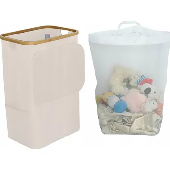 Koš na prádlo Koš na prádlo 100 l béžový 44x33x67 cm
