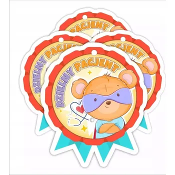 Obraz Medaile LearnHow pro statečného pacienta, papírová, 4 kusy