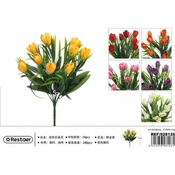 umělá květina Kytice 9 tulipánů, 31 cm