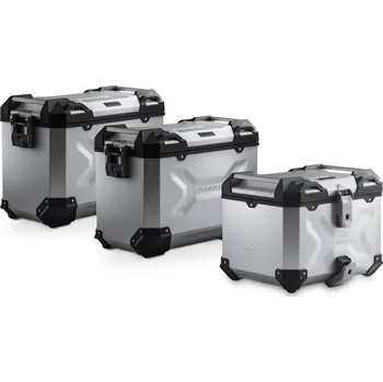 Pouzdro na brýle SW MOTECH Adventure set TRAX ADV Silver. Ducati Multistrada V2 / V2 S (24-)