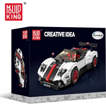 ostatní stavebnice Sada Stavebních Kostek Sportovní Auto 960ks.Bílé