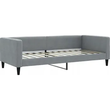 Pohovka Světle šedá pohovka s funkcí spaní 223 x 100 x 68 cm