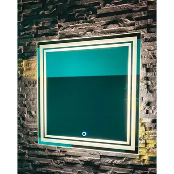 Zrcadlo Zrcadlo LED Capricornus | Vl. Dot. | 50x50 | Teplá Bílá 3000k Vyrobeno v PL