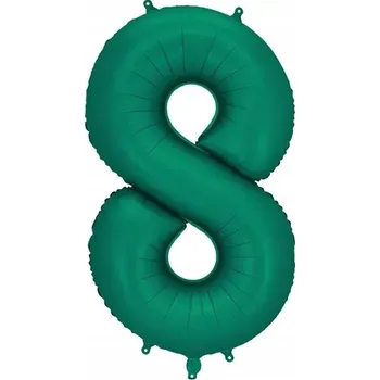 Balónek Fóliový balónek Číslice 8 - lahvově Zeleň - 86 cm