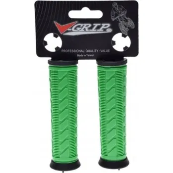 grip Rukojeti řídítek kormidla kola V-grip gel zelené 2ks AWR2221G