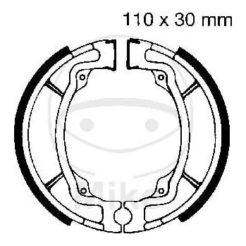 Brzda pro motocykl Sada brzdových čelistí EBC S603 včetně pružin KAWASAKI KLX 110 2002-2023