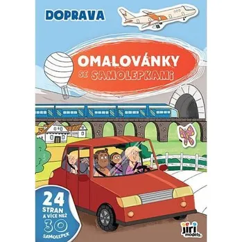 omalovánky Omalovánky A4 se samolepkami - Doprava 4204-3
