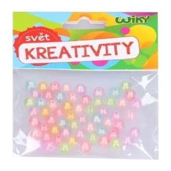 Dětské navlékací korálky Korálky 20 g barevné (W045908)