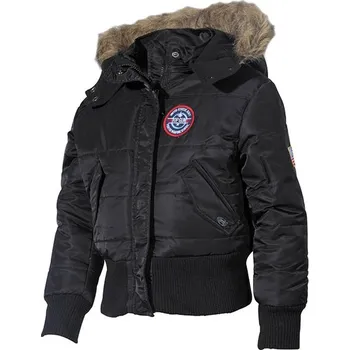 Bunda dětská s kapucí N-2B POLAR ČERNÁ Bunda dětská s kapucí N-2B POLAR ČERNÁ vel. L