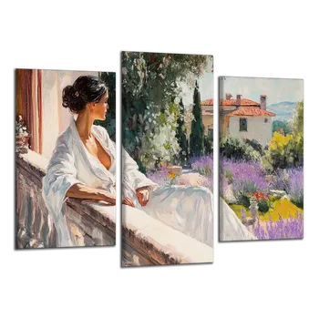 Obraz Obraz na plátně Italské výhledy , třídílný 4411CX