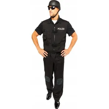 Karnevalový kostým Kostým pro dospělé německé policie SWAT, velikost L