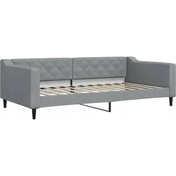 Pohovka Světle šedá rozkládací pohovka 223 x 110 x 67 cm