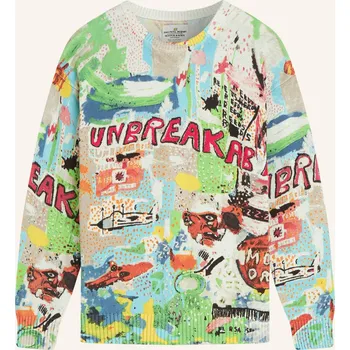 Pánský svetr Scotch & Soda Pánský Svetr, krémová / tmavě červená / zelená,...