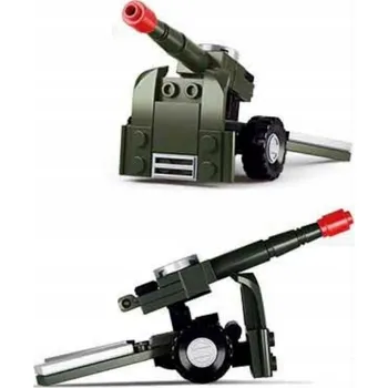 ostatní stavebnice STAVEBNICE SLUBAN VOJENSKÉ VOZIDLO DĚLO ARMÁDA