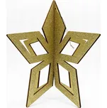 Zlatá hvězda, 3D, 80 cm