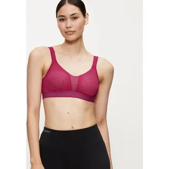 Podprsenka Triumph růžová sportovní podprsenka bez kostic Triaction Energy Lite 75B - doprava zdarma