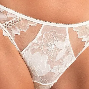 Souprava dámského spodního prádla Kalhotky LISE CHARMEL (ACJ0782-09), Barva smetanová, Velikost S