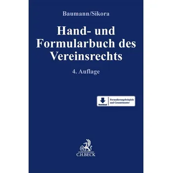 Hand- und Formularbuch des Vereinsrechts - Baumann, Thomas [DE] (2026, Pevná, C.H. Beck)