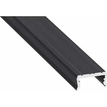 LED lišta Profil hliníkový AL-PROFIL ATOM ROCK ANTHRACITE LACQUERED 1M (10-1359-10) přisazený barva antracitově šedá GXLP1134 Greenlux