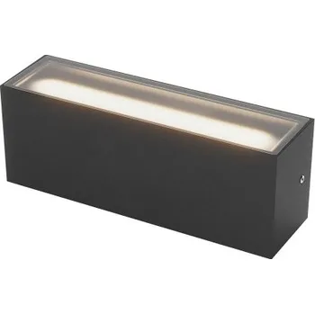 Venkovní osvětlení LED venkovní nástěnné svítidlo 2940 lm 2700K+3000K IP65 černá REDO LIMAS 91234