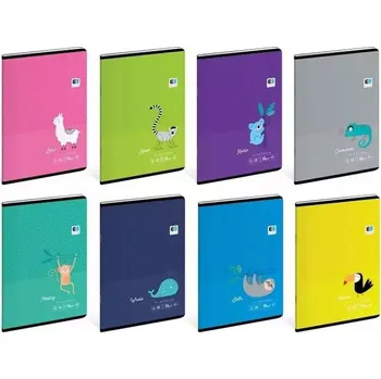 Sešit Sešit A5/16K linkovaný, barevný. B&B Kids Tropic (20